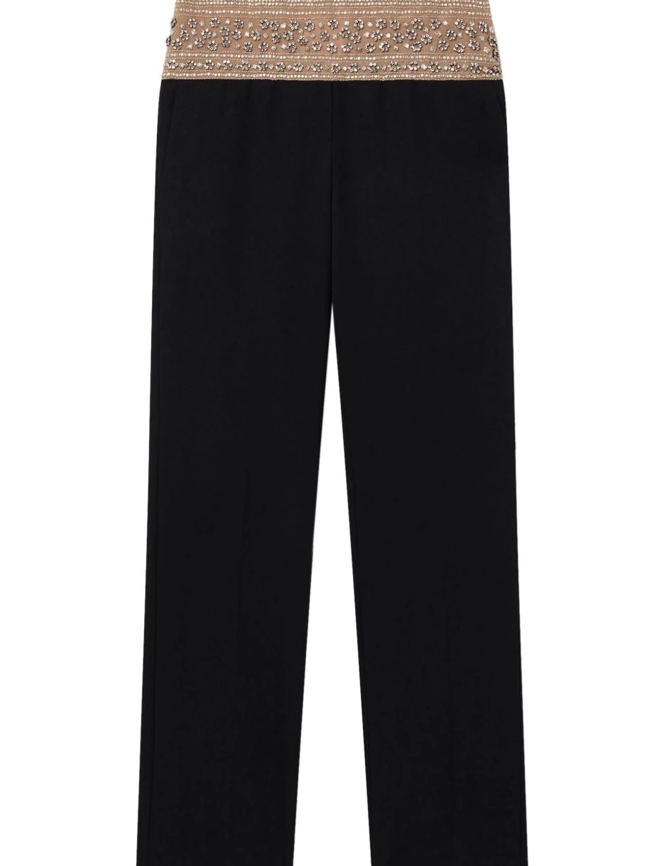 Cheap crystal-embellished wool McCartney trousers Women Stella 0821